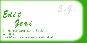 edit geri business card